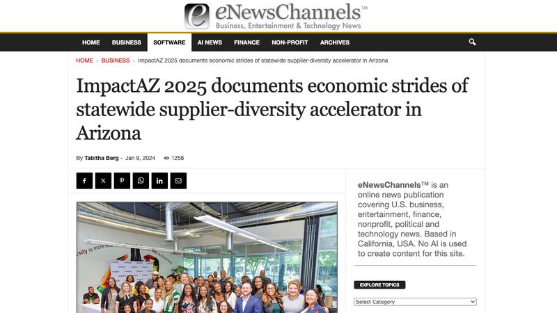 ImpactAZ 2025 documents economic strides of statewide supplier-diversity accelerator in Arizona
